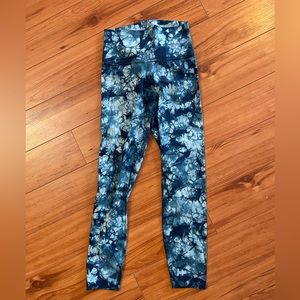 Lululemon capris (high rise and roughly mid shin length)